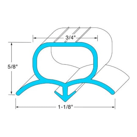 Allpoints Allpoints 741172 Gasket, Hopper10" X 18 1/2" 741172